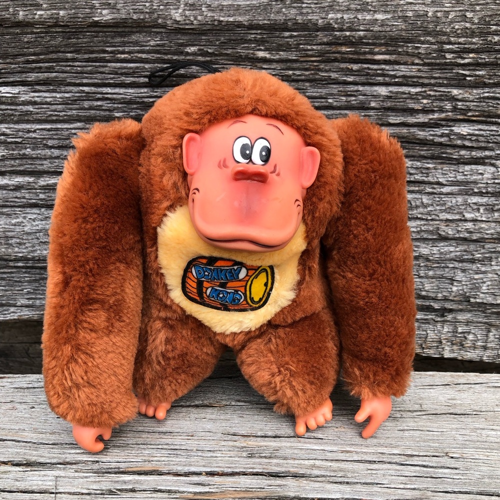 Donkey Kong plush toy 1982 by Etone Original Rare Nintendo memorabilia plushie